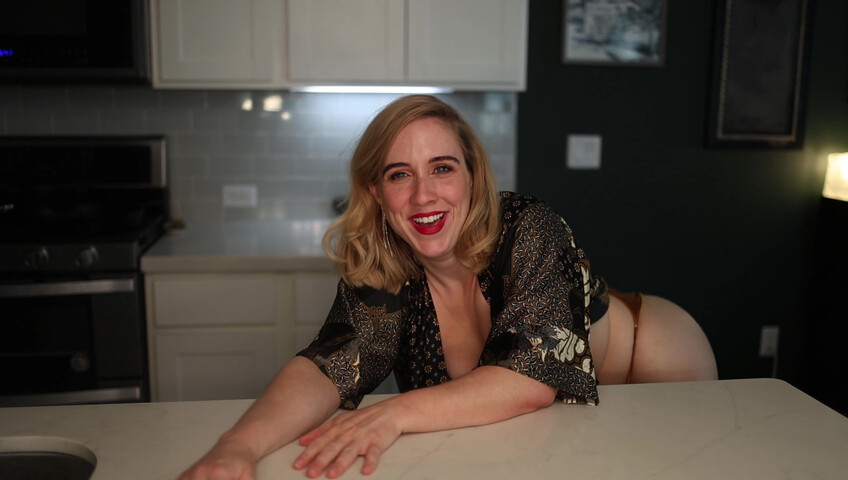 Claireotonin: Cumming for Him in Our Kitchen