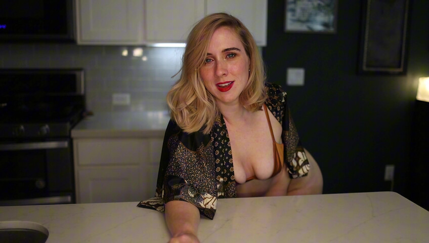 Claireotonin: Cumming for Him in Our Kitchen