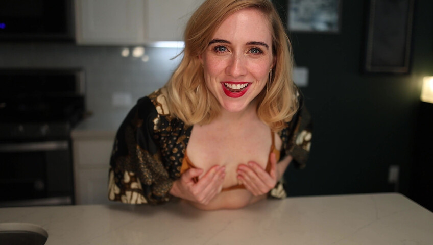 Claireotonin: Cumming for Him in Our Kitchen