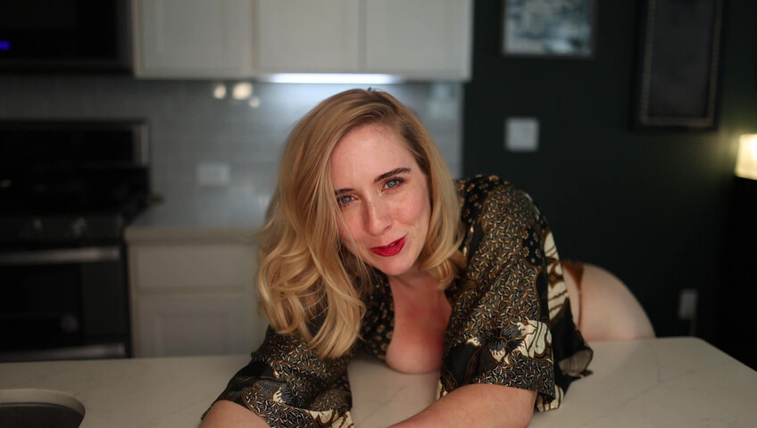 Claireotonin: Cumming for Him in Our Kitchen