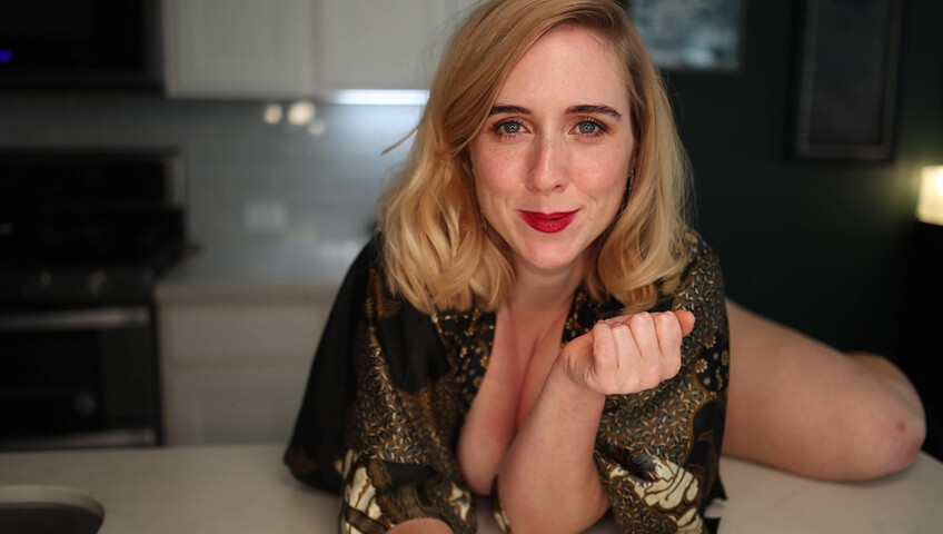 Claireotonin: Cumming for Him in Our Kitchen