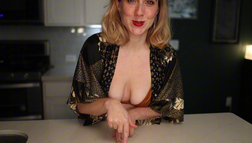 Claireotonin: Cumming for Him in Our Kitchen