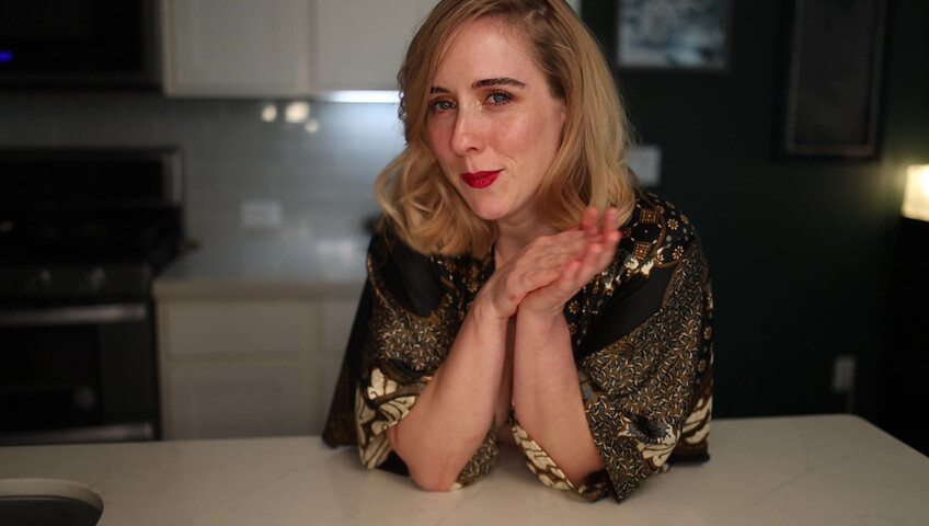 Claireotonin: Cumming for Him in Our Kitchen