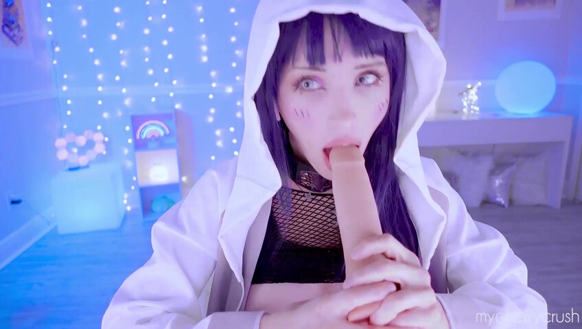 My Cherry Crush - Hinata Cosplay Takes a HUGE Dildo