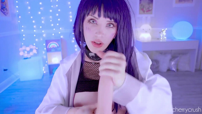 My Cherry Crush - Hinata Cosplay Takes a HUGE Dildo