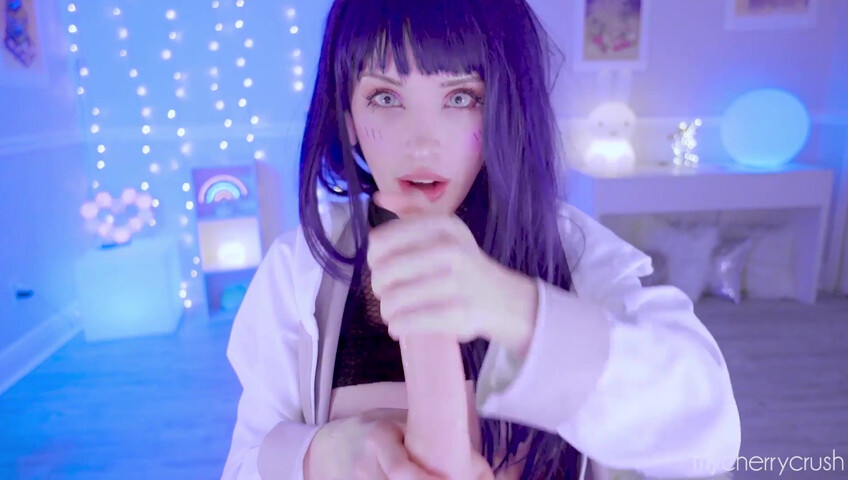 My Cherry Crush - Hinata Cosplay Takes a HUGE Dildo