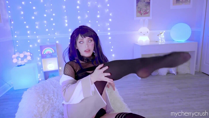 My Cherry Crush - Hinata Cosplay Takes a HUGE Dildo