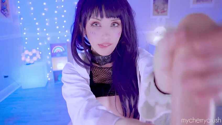 My Cherry Crush - Hinata Cosplay Takes a HUGE Dildo