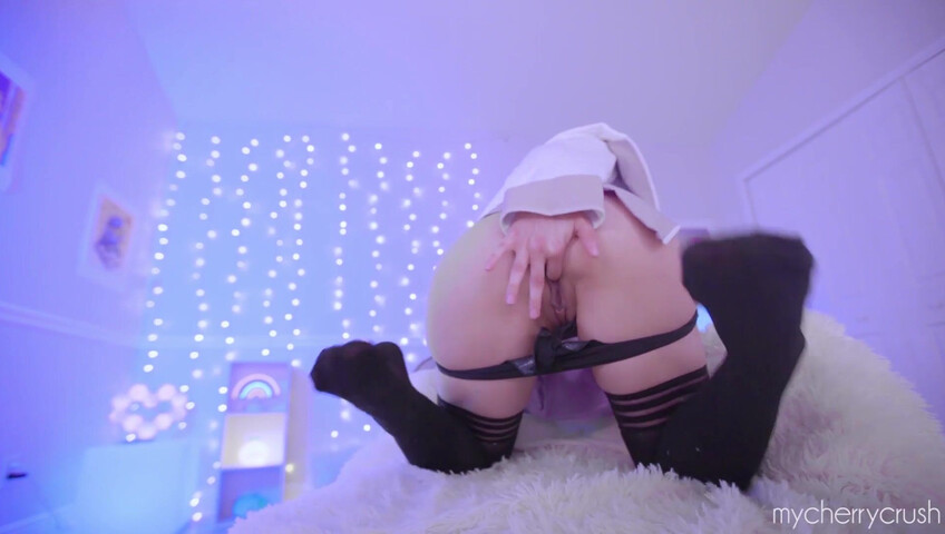 My Cherry Crush - Hinata Cosplay Takes a HUGE Dildo