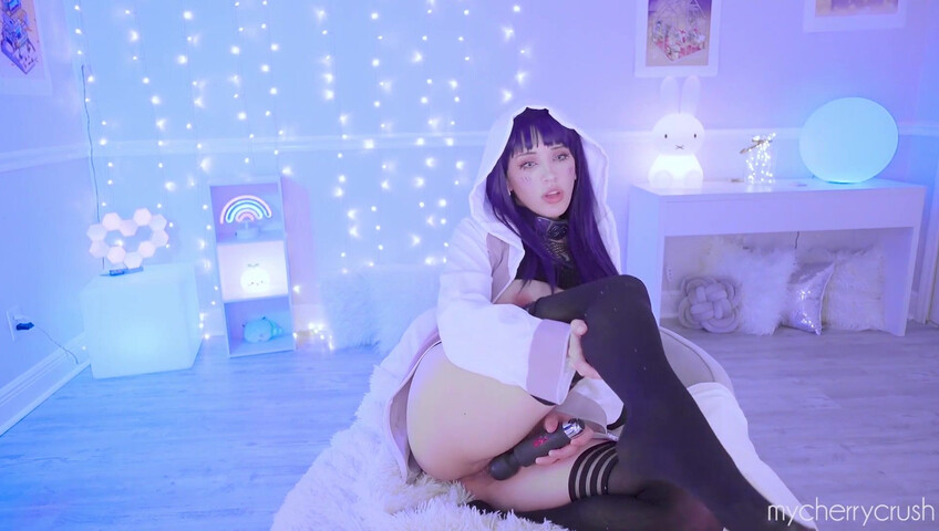 My Cherry Crush - Hinata Cosplay Takes a HUGE Dildo