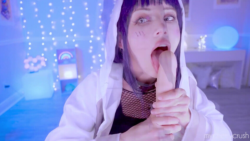 My Cherry Crush - Hinata Cosplay Takes a HUGE Dildo