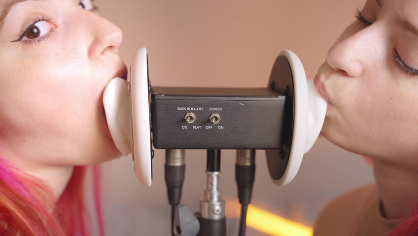 The Sounds of Girls - 28 December 2025 - ASMR Ultra Wet Sаliva Twins Ear Licking