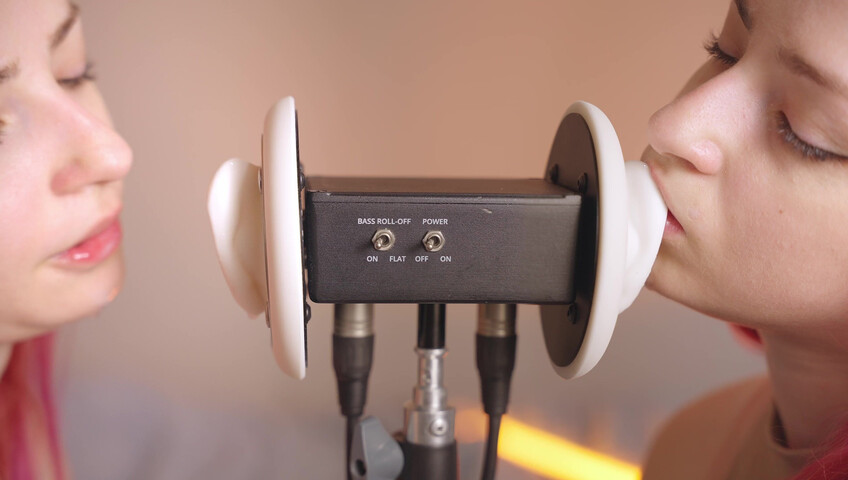 The Sounds of Girls - 28 December 2025 - ASMR Ultra Wet Sаliva Twins Ear Licking