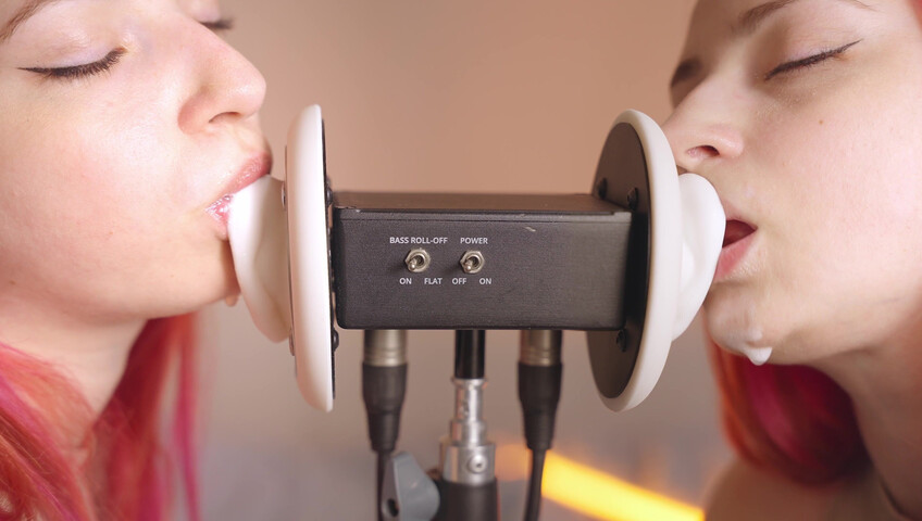 The Sounds of Girls - 28 December 2025 - ASMR Ultra Wet Sаliva Twins Ear Licking