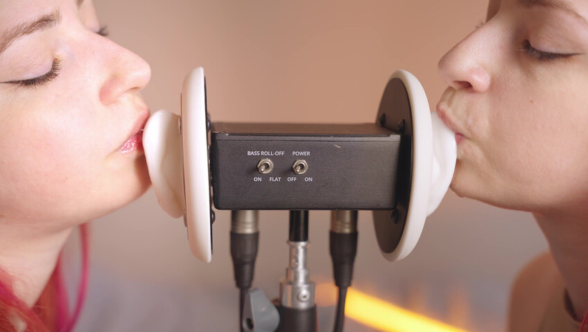 The Sounds of Girls - 28 December 2025 - ASMR Ultra Wet Sаliva Twins Ear Licking