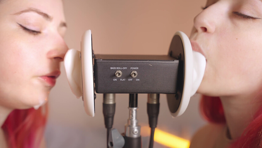 The Sounds of Girls - 28 December 2025 - ASMR Ultra Wet Sаliva Twins Ear Licking