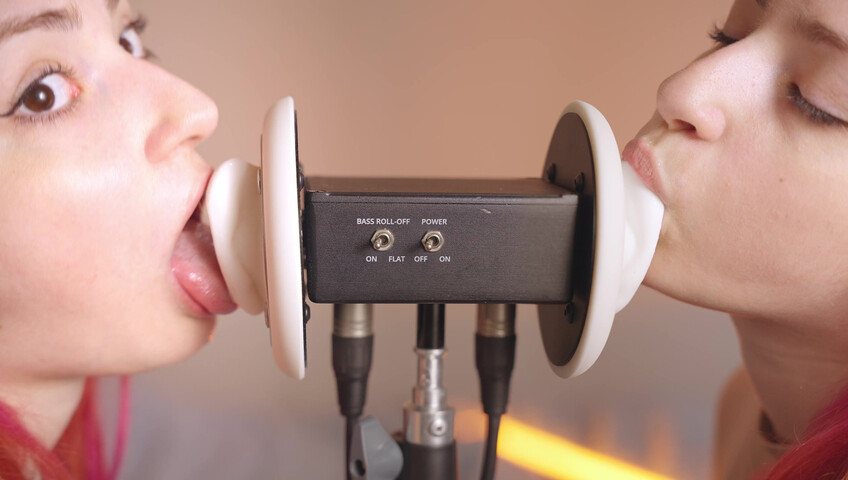 The Sounds of Girls - 28 December 2025 - ASMR Ultra Wet Sаliva Twins Ear Licking