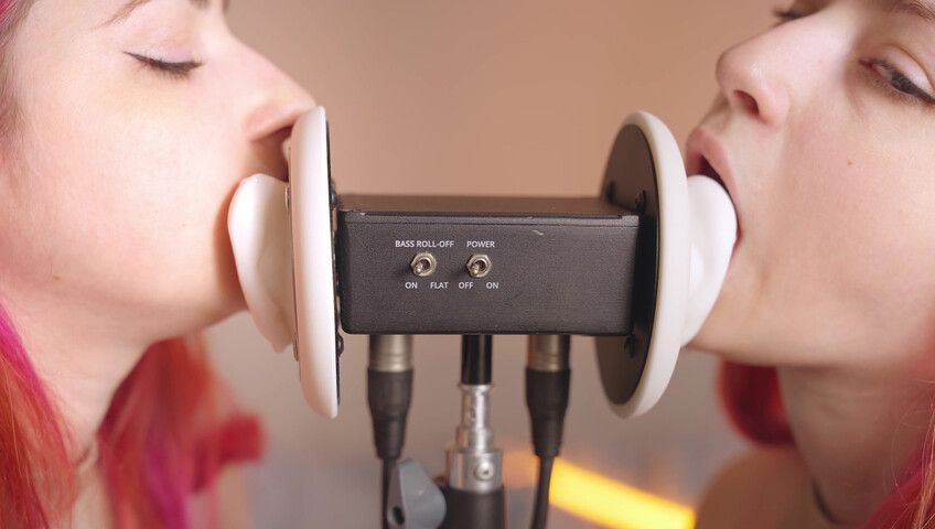 The Sounds of Girls - 28 December 2025 - ASMR Ultra Wet Sаliva Twins Ear Licking