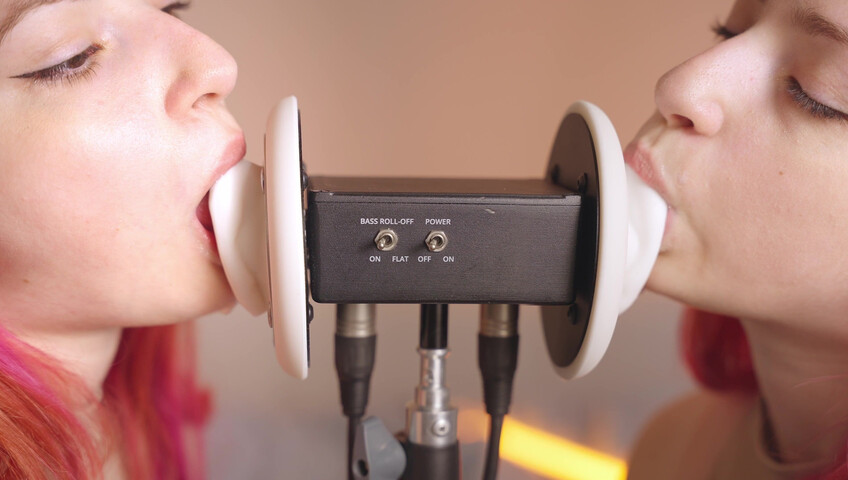 The Sounds of Girls - 28 December 2025 - ASMR Ultra Wet Sаliva Twins Ear Licking