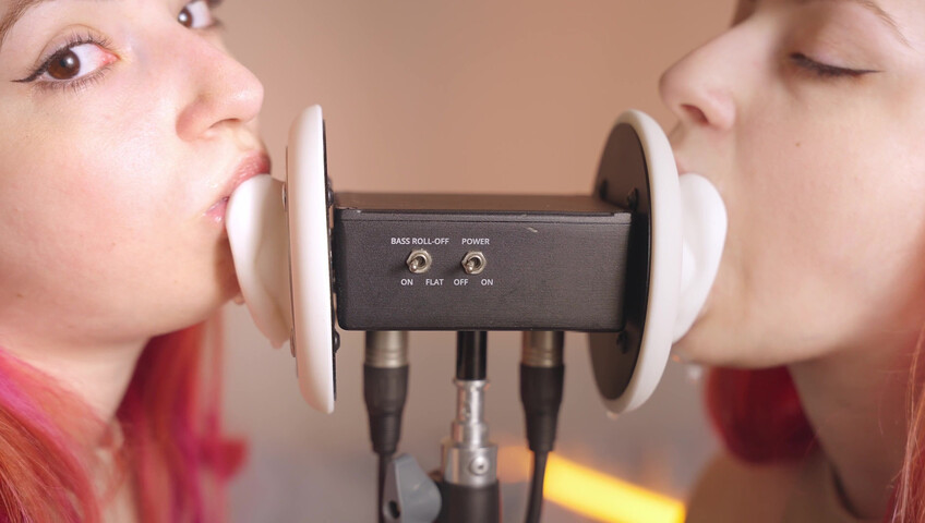 The Sounds of Girls - 28 December 2025 - ASMR Ultra Wet Sаliva Twins Ear Licking