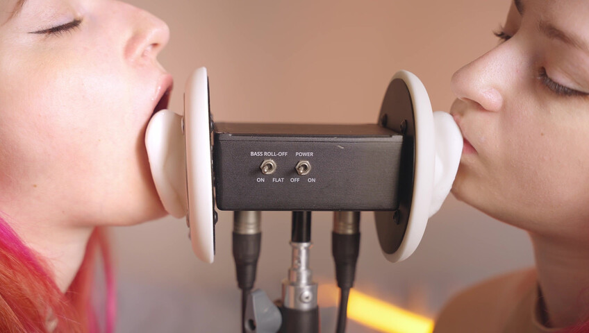 The Sounds of Girls - 28 December 2025 - ASMR Ultra Wet Sаliva Twins Ear Licking