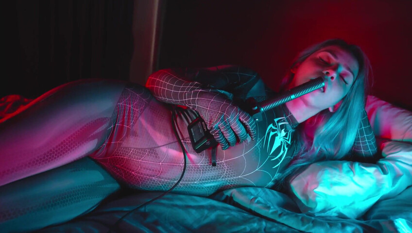 The Sounds of Girls - Horny ASMR Licking | Sexy Spider Woman Cosplay