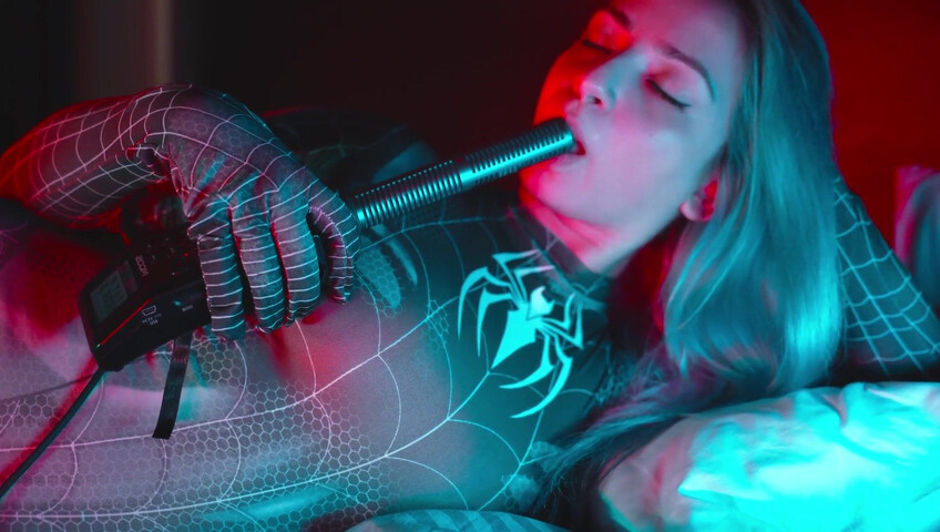 The Sounds of Girls - Horny ASMR Licking | Sexy Spider Woman Cosplay