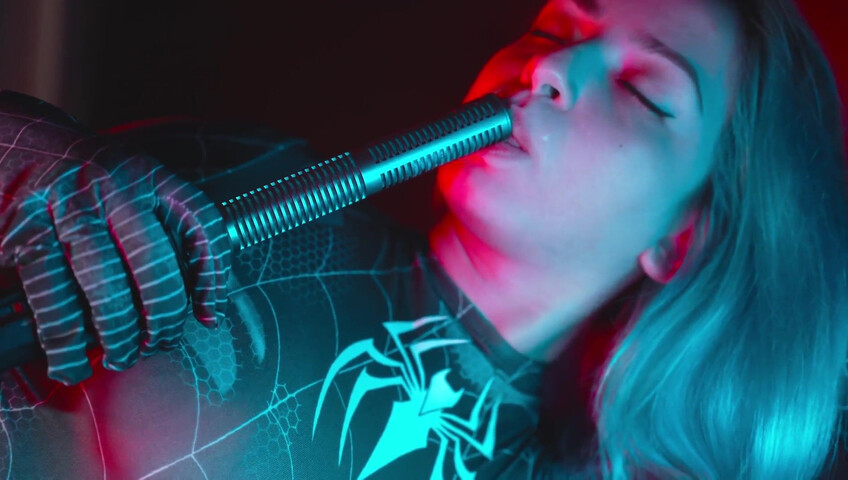 The Sounds of Girls - Horny ASMR Licking | Sexy Spider Woman Cosplay