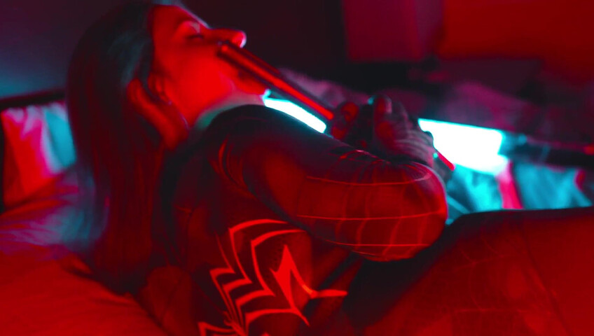 The Sounds of Girls - Horny ASMR Licking | Sexy Spider Woman Cosplay