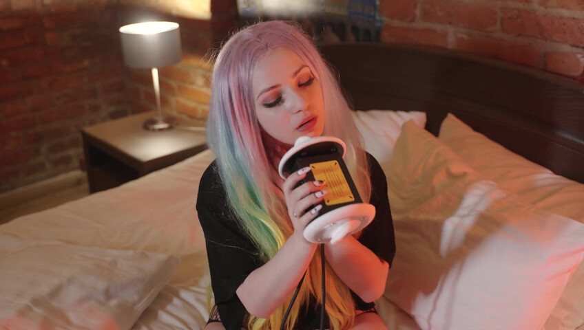 The Sounds of Girls - ASMR Ear Licking Moans in Underwear With Yori in Your Bedroom