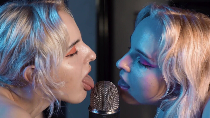 The Sounds of Girls - ASMR Double Licking Blue Yeti Mic