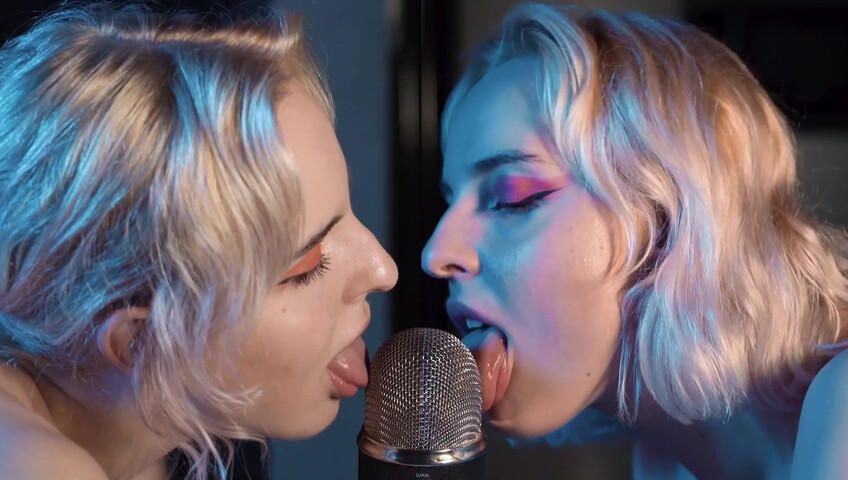 The Sounds of Girls - ASMR Double Licking Blue Yeti Mic