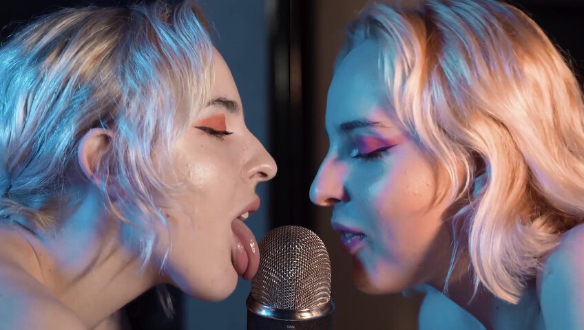 The Sounds of Girls - ASMR Double Licking Blue Yeti Mic