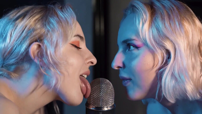 The Sounds of Girls - ASMR Double Licking Blue Yeti Mic