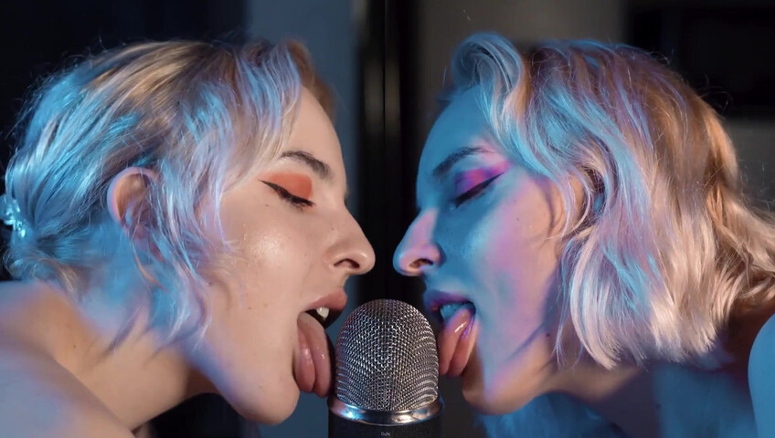 The Sounds of Girls - ASMR Double Licking Blue Yeti Mic