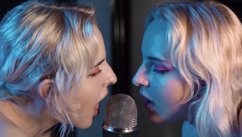 The Sounds of Girls - ASMR Double Licking Blue Yeti Mic