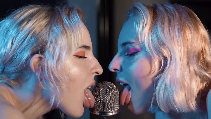 The Sounds of Girls - ASMR Double Licking Blue Yeti Mic