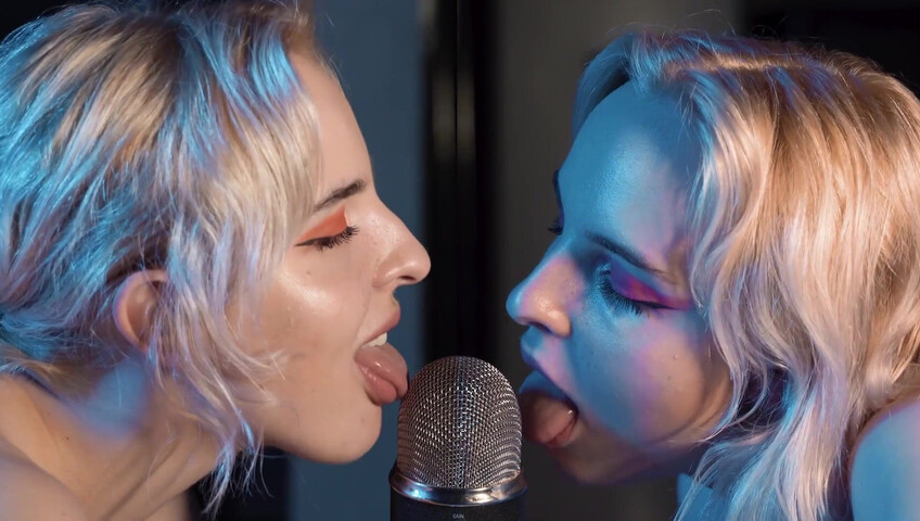 The Sounds of Girls - ASMR Double Licking Blue Yeti Mic