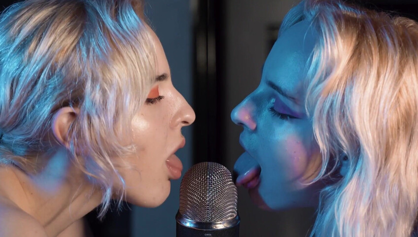 The Sounds of Girls - ASMR Double Licking Blue Yeti Mic