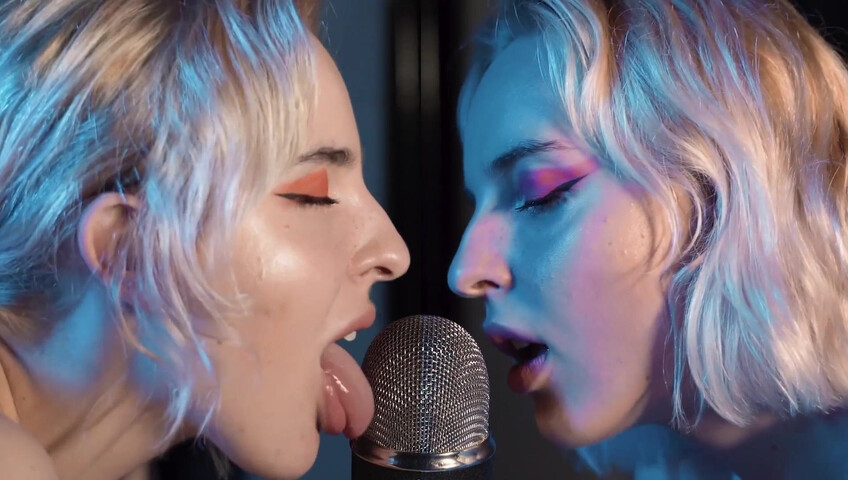 The Sounds of Girls - ASMR Double Licking Blue Yeti Mic
