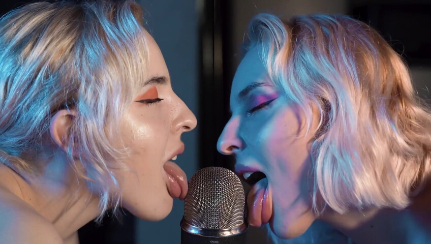 The Sounds of Girls - ASMR Double Licking Blue Yeti Mic