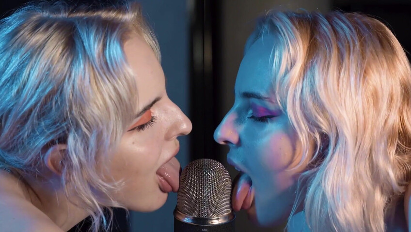 The Sounds of Girls - ASMR Double Licking Blue Yeti Mic