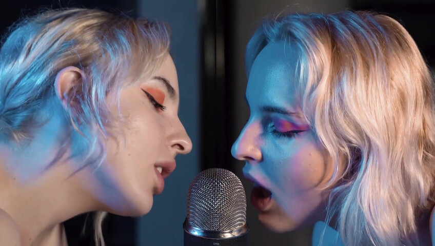 The Sounds of Girls - ASMR Double Licking Blue Yeti Mic