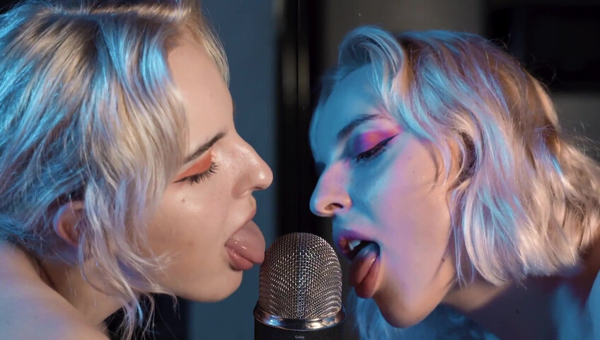 The Sounds of Girls - ASMR Double Licking Blue Yeti Mic