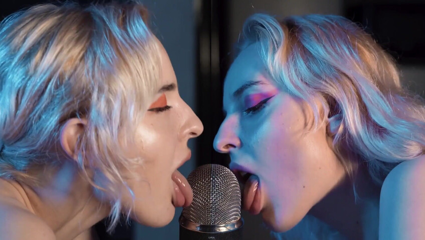 The Sounds of Girls - ASMR Double Licking Blue Yeti Mic