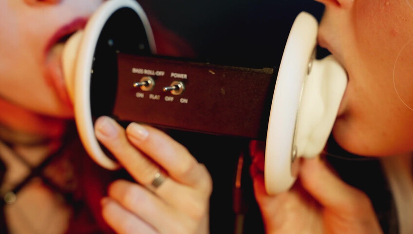 The Sounds of Girls - ASMR 2 Girls | Vampire + White Elf Sensually Licking Your Ears