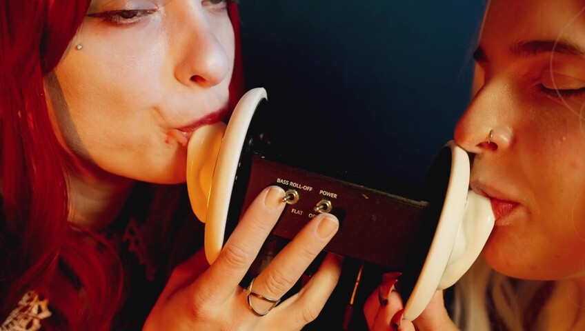 The Sounds of Girls - ASMR 2 Girls | Vampire + White Elf Sensually Licking Your Ears