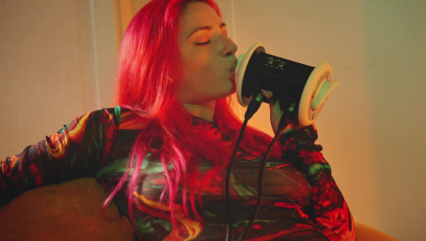 The Sounds of Girls - 29 November 2025 - ASMR Juicy Ear Licking in a Tight Bodysuit