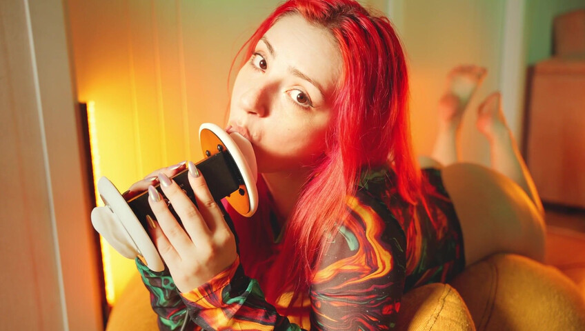 The Sounds of Girls - 29 November 2025 - ASMR Juicy Ear Licking in a Tight Bodysuit