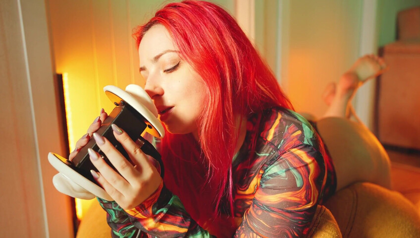 The Sounds of Girls - 29 November 2025 - ASMR Juicy Ear Licking in a Tight Bodysuit